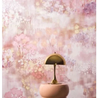   Elegáns aquarell virág mintás tapéta púder rózsaszín árnyalatokkall 330x270cm