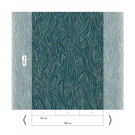  Yarn mintázatú tapéta természetes, szövött hatású design panel  a kék árnyalataiban 2.70x1.98 m