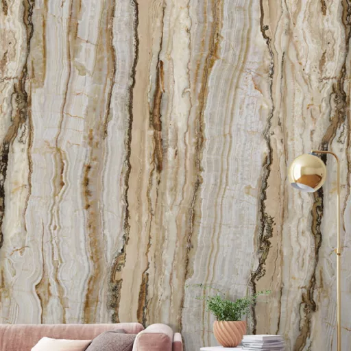 Luxury márvány tapéta – onyx kőhatású prémium fali design 