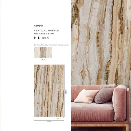 Luxury márvány tapéta – onyx kőhatású prémium fali design 