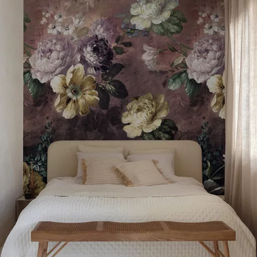 Prémium virágmintás fali tapéta – elegáns romantikus design