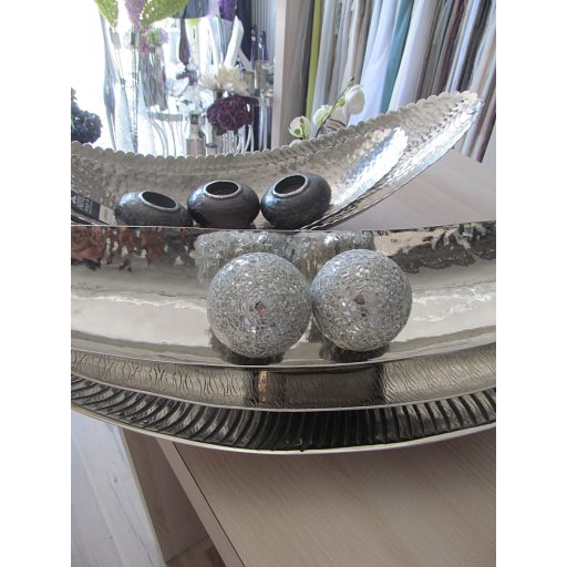 Ezüst színű mozaik gömb