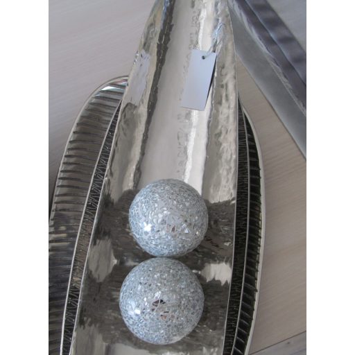 Ezüst színű mozaik gömb