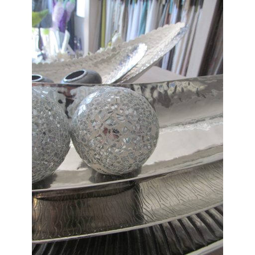 Ezüst színű mozaik gömb