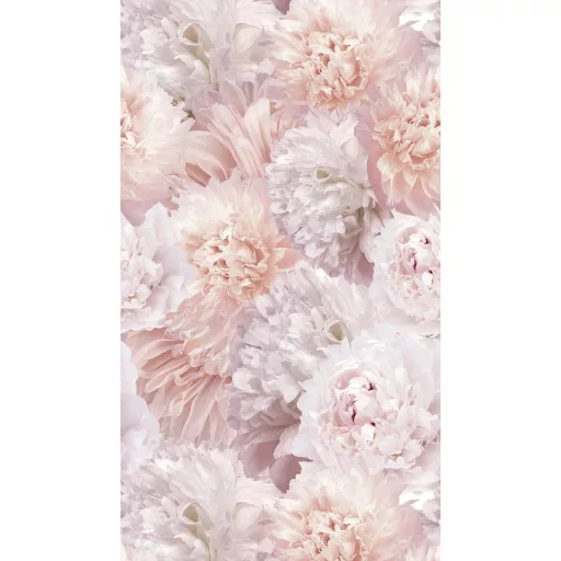 Elegáns bazsarózsa mintás tapéta púder rózsaszín árnyalatokkall 159x280cm