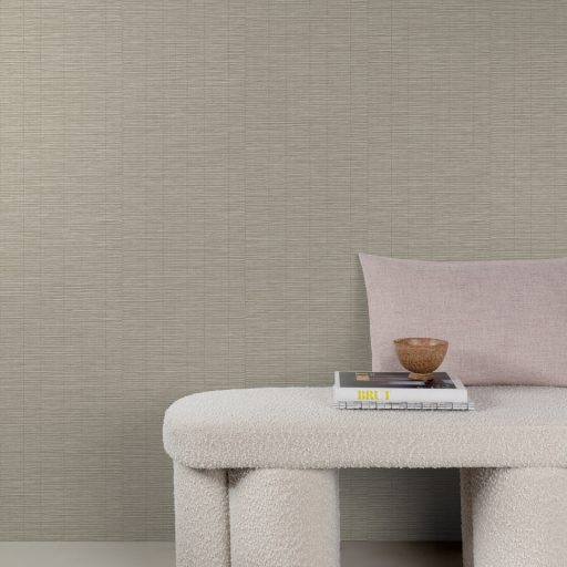 Prémium bambusz mintás  tapéta – természetes struktura, taupe színben