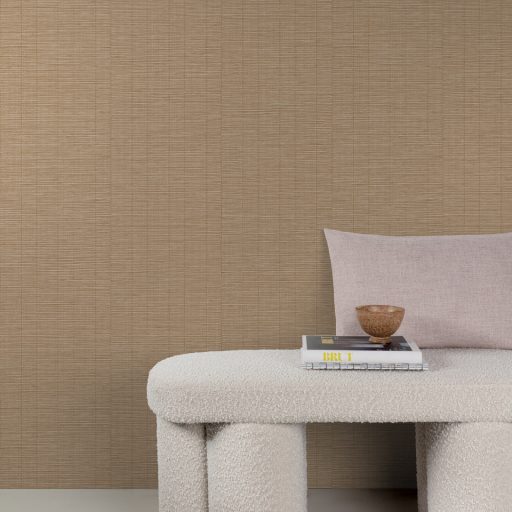 Prémium bambusz mintás  tapéta – természetes struktura, terrakotta színben