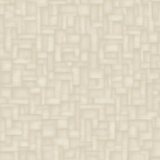 Elegáns szövött panelhatású tapéta geometrikus blokk mintázattal, krém színben