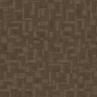   Elegáns szövött panelhatású tapéta geometrikus blokk mintázattal,barna színben