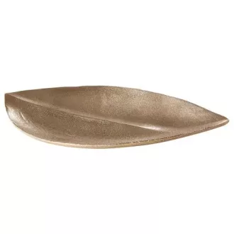 Pezsgő színű aluminium tál