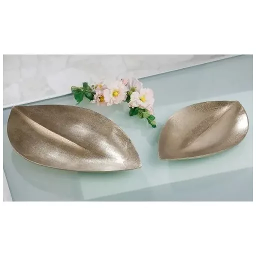 Pezsgő színű aluminium tál