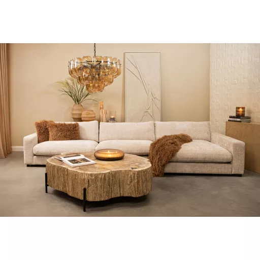 Egyedi fa rönk dohányzóasztal természetes felülettel és exclusive megjelenéssel