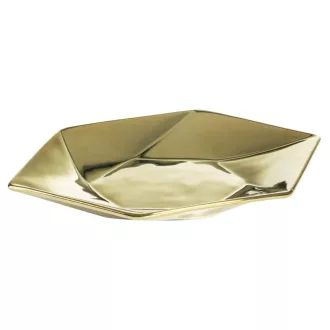 Arany dekorációs tál 30X17cm