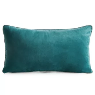   Türkiz színű  bársony boríték alakú díszpárna – Elegáns dekoráció nappaliba és hálószobába  -egyedi szabású párnabelsővel-30 x 50 cm