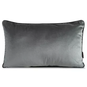   Szürke  színű  bársony boríték alakú díszpárna – Elegáns dekoráció nappaliba és hálószobába  -egyedi szabású párnabelsővel-30 x 50 cm