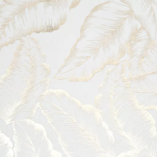 Elegáns levélmintás sötétítő függöny finom arany mintázattal és modern ringlis kialakítással 140X250cm 
