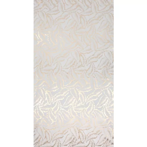 Elegáns levélmintás sötétítő függöny finom arany mintázattal és modern ringlis kialakítással 140X250cm 