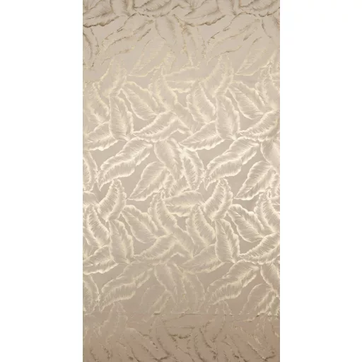 Elegáns levélmintás sötétítő függöny finom arany mintázattal és modern ringlis kialakítással 140X250cm 