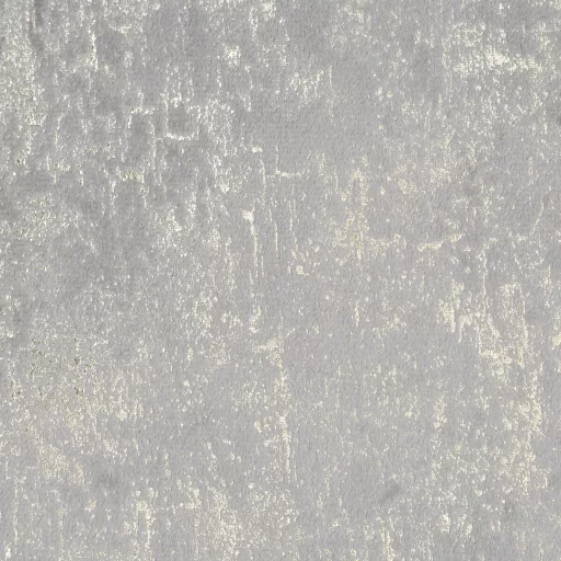 Szürke árnyalatú bársony készfüggöny ,aranyló- festett hatású mintázattal ––fém ringlivel rúdkarnishoz 140X250cm 