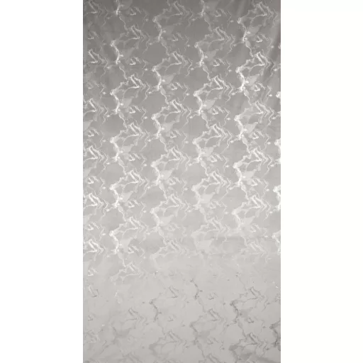 Szürke színű bársony dekorfüggöny ezüst márványmintával – Elegáns készfüggöny ––fém ringlivel rúdkarnishoz 140X250cm 