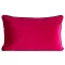 Pink színű  bársony boríték alakú díszpárna – Elegáns dekoráció nappaliba és hálószobába  -egyedi szabású párnabelsővel-30 x 50 cm