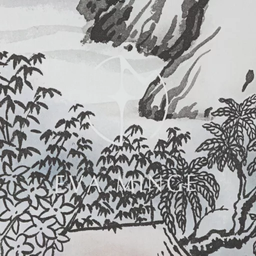 Japandi stílusú ágyneműhuzat garnitúra – fekete-fehér tájképes design, minimalista luxus 160x200, 70x80x2db