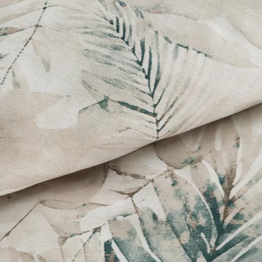 Prémium levélmintás ágyneműhuzat – bézs-zöld soft luxury design 200x220, 70x80x2db