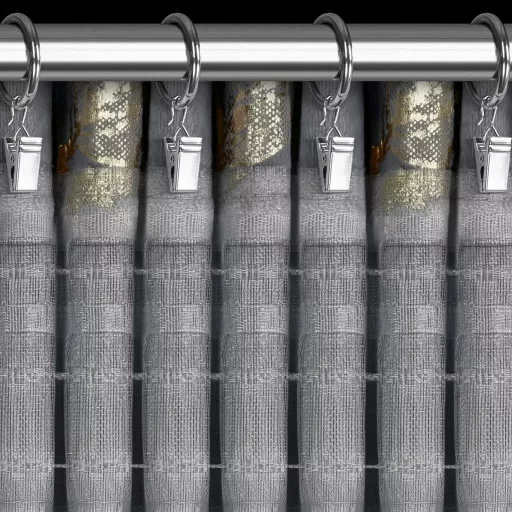 Arany virágmintás sötétítő függöny – Elegáns szürke  bársony dekorfüggöny arany fényes  mintával –egyenletes ceruza ráncolóval, rúdkarnisra és sínes karnisra, csipesszel és kampóval rögzíthető 140X270cm 