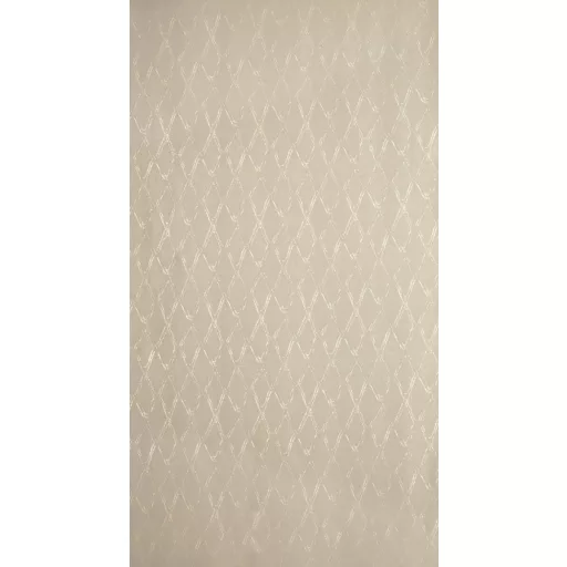 Különleges beige-arany sötétítő függöny modern rombuszmintával – Elegáns mikroszálas  dekorfüggöny fényes  mintával – arany színű ringlikkel 140X250cm 