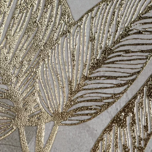 Arany leveles botanikus vászonkép szürke alapon 60X80 cm