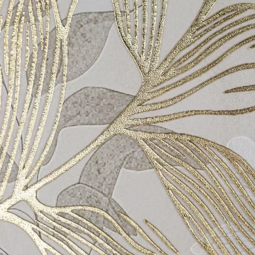 Arany leveles botanikus vászonkép szürke alapon 60X80 cm