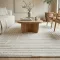 Modern krém-fehér geometrikus szőnyeg – 3D mintás elegáns szőnyeg– puha, elegáns nappali szőnyeg, texturált minimalista designer szőnyeg 200x290cm