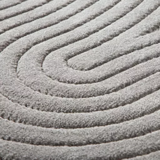 Modern 3D hullámmintás szőnyeg szürke színben – puha, elegáns nappali szőnyeg, texturált minimalista designer szőnyeg ,TÖBB MÉRETBEN- 16900 Ft-79900 Ft-ig 