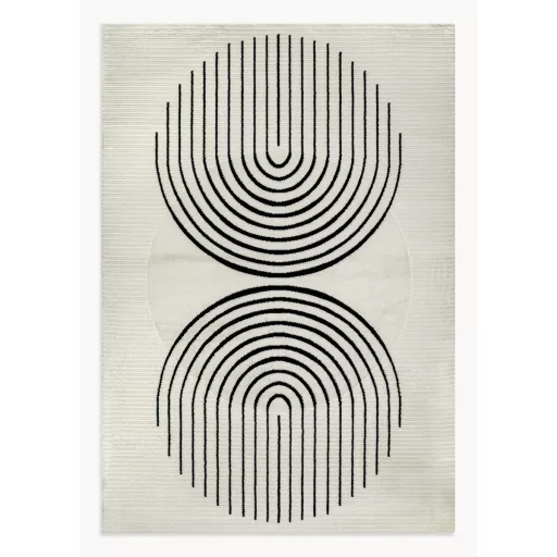Modern fekete-fehér absztrakt szőnyeg – puha, elegáns nappali szőnyeg, texturált minimalista designer szőnyeg ,TÖBB MÉRETBEN , 16900-52900Ft- ig 