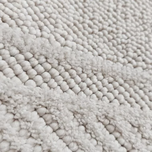 Elegáns krémszínű szőnyeg finoman kidolgozott geometrikus mintázattal és puha, kellemes tapintású felülettel –  elegáns nappali szőnyeg, texturált minimalista design TÖBB MÉRETBEN- 16900 Ft-79900 Ft-ig 