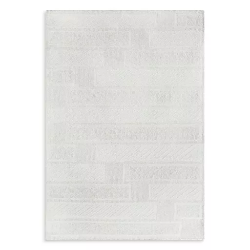 Elegáns krémszínű szőnyeg finoman kidolgozott geometrikus mintázattal és puha, kellemes tapintású felülettel –  elegáns nappali szőnyeg, texturált minimalista design TÖBB MÉRETBEN- 16900 Ft-79900 Ft-ig 