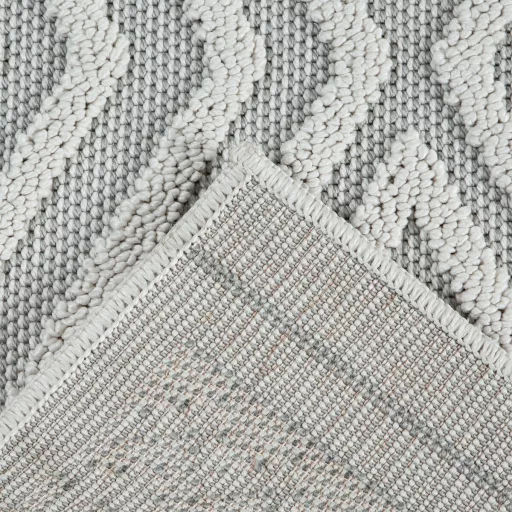 Elegáns krémszínű szőnyeg finoman kidolgozott geometrikus mintázattal és puha, kellemes tapintású felülettel –  elegáns nappali szőnyeg, texturált minimalista design TÖBB MÉRETBEN , 16900-52800Ft- ig 