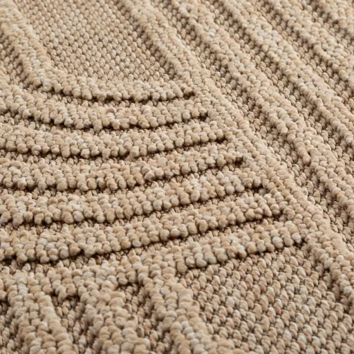 Elegáns beige színű  szőnyeg finoman kidolgozott geometrikus mintázattal és puha, kellemes tapintású felülettel –  elegáns nappali szőnyeg, texturált minimalista design ,TÖBB MÉRETBEN 13900 Ft-40000 Ft-ig 