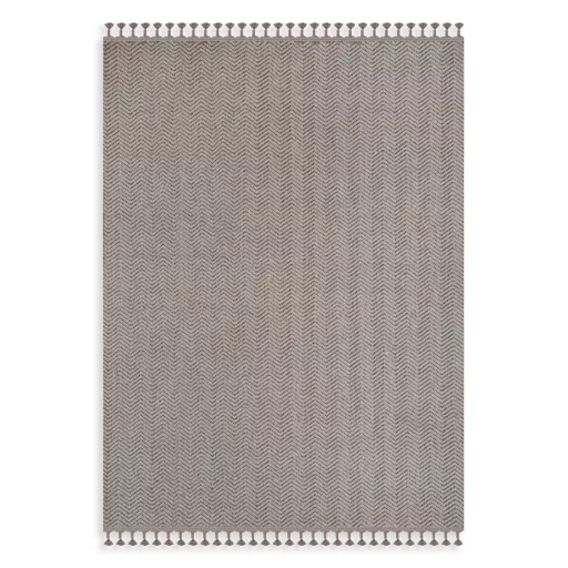 Elegáns sötétbeige színű  szőnyeg finoman kidolgozott geometrikus mintázattal és puha, kellemes tapintású felülettel –  elegáns nappali szőnyeg, texturált minimalista design ,TÖBB MÉRETBEN 13900 Ft-40000 Ft-ig 