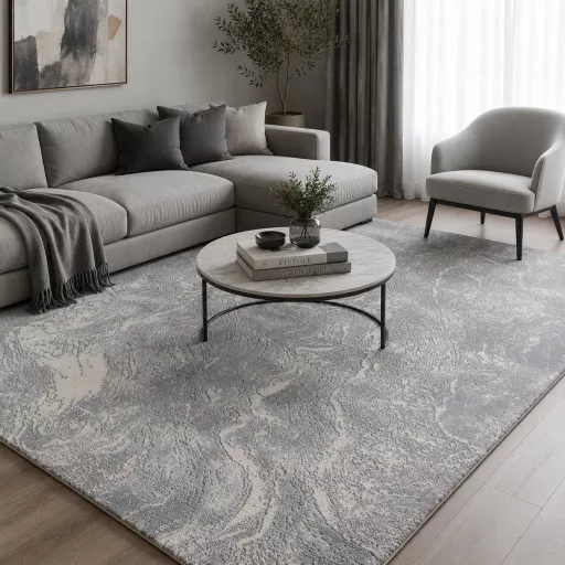 Modern szürke-fehér szőnyeg különleges márványhatású mintával, elegáns designer nappali szőnyeg,TÖBB MÉRETBEN- 16990 Ft- 49900 Ft-ig