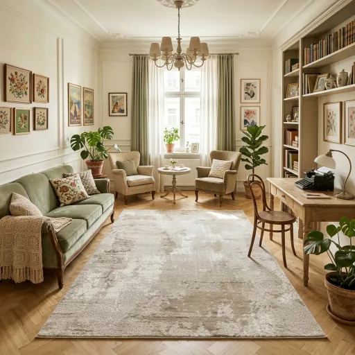 Elegáns absztrakt mintás szőnyeg krém, bézs árnyalatok harmonikus kombinációjávall és puha, kellemes tapintású felülettel –  elegáns nappali szőnyeg, texturált minimalista design ,TÖBB MÉRETBEN-33900 Ft- 59900Ft-ig