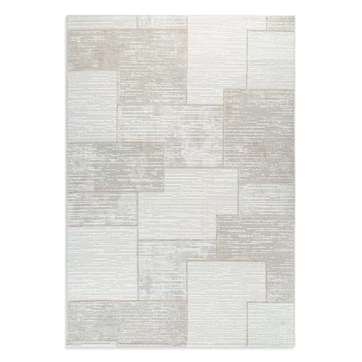 Elegáns világos szürke szőnyeg finoman kidolgozott geometrikus mintázattal és puha, kellemes tapintású felülettel –  elegáns nappali szőnyeg, texturált minimalista design, TÖBB MÉRETBEN 22900 Ft-66900 Ft-ig