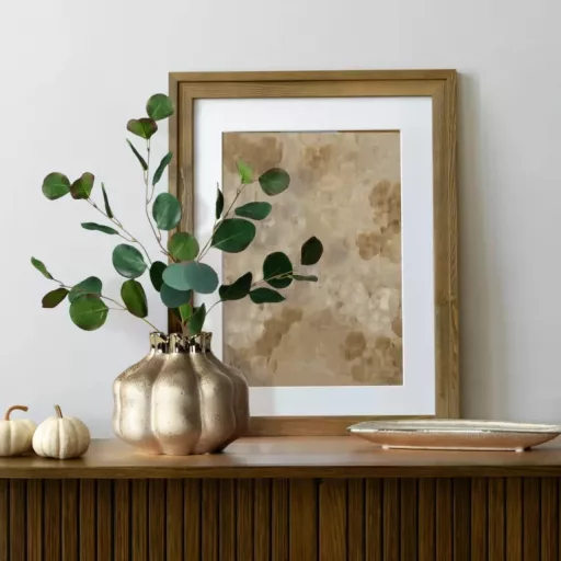 Arany színű modern tál, asztali dísz