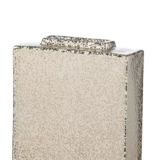   Elegáns pezsgőszínű dekorváza strukturált felülettel – 6x 16.5 x 21 cm