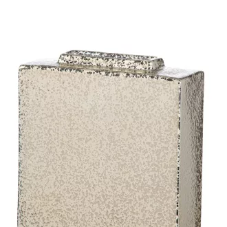   Elegáns pezsgőszínű dekorváza strukturált felülettel –6.3 x 17 x 24 cm