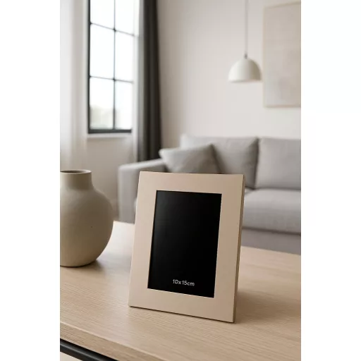 Pezsgő színű modern fém nagy képkeret