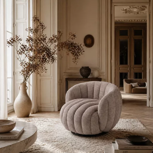Modern puha komfortos design fotel – 360° forgó funkcióval 82 x 65 x 83 cm
