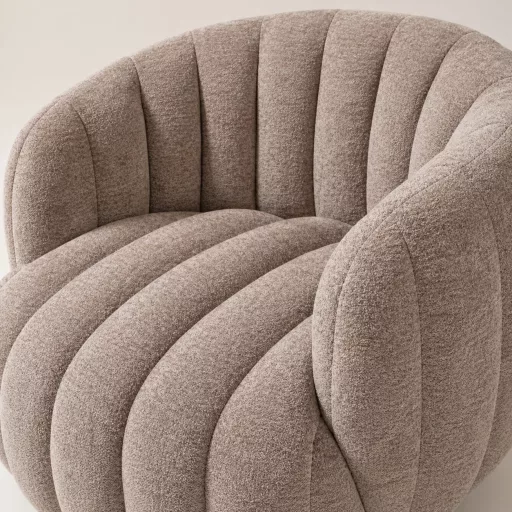 Modern puha komfortos design fotel – 360° forgó funkcióval 82 x 65 x 83 cm