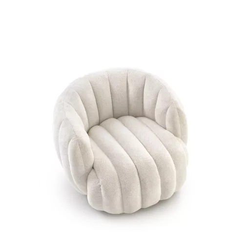 Modern puha komfortos design fotel – 360° forgó funkcióval 82 x 65 x 83 cm