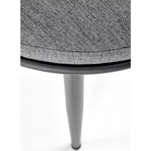 Modern elegáns,különleges steppelésű kárpitozott étkezőszék –szürke design szék fekete fém lábakkal 57x60x79x49 cm